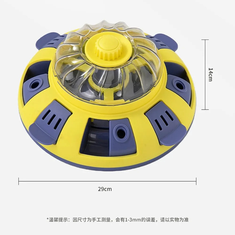 Rotating Wheel Pet Slow Feeder Puzzle Toy Leakage Food Dispenser Interactive Snuffle Training Game for Dog Cat Stress Relief