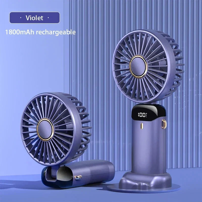 Rechargeable Handheld Neck Fan