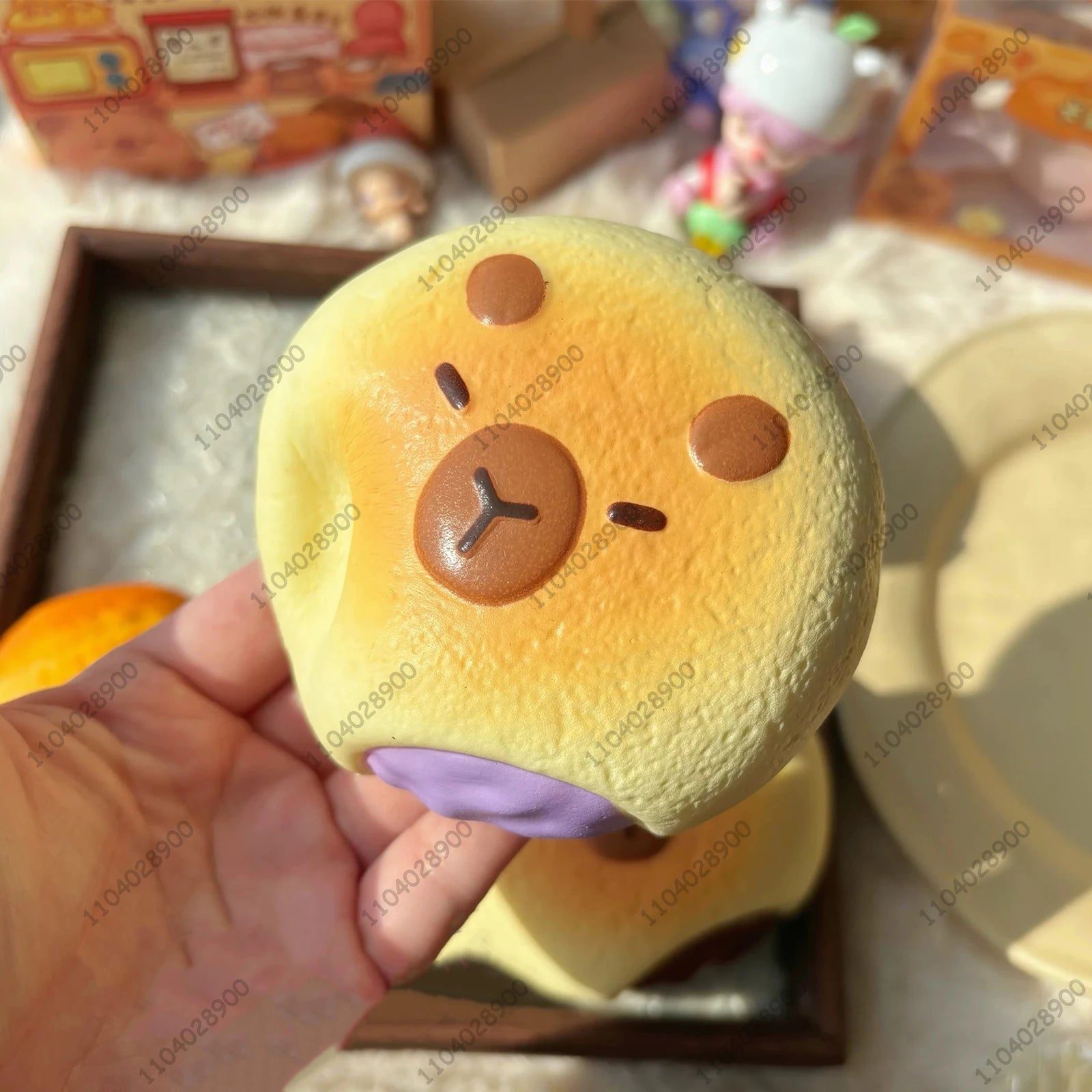 Capybara Bakery Slow Rising Squishy Capybara Toy Bread Pastry Cake Squeeze Stress Relief Hand Relaxing Gift Soft Rebound