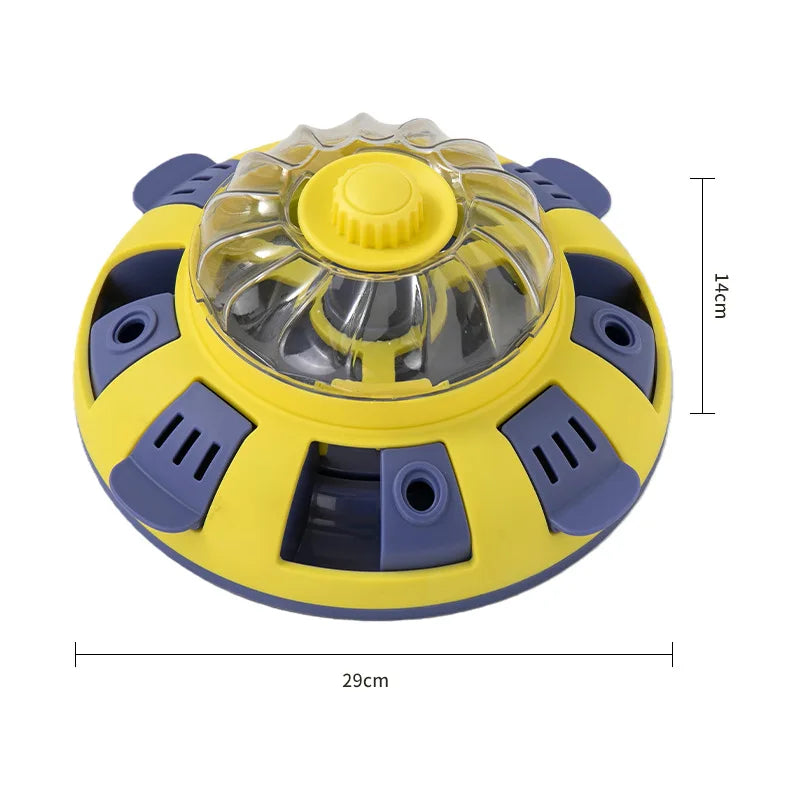 Rotating Wheel Pet Slow Feeder Puzzle Toy Leakage Food Dispenser Interactive Snuffle Training Game for Dog Cat Stress Relief