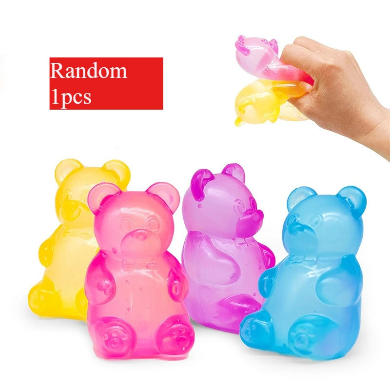 Schylling Needoh Bear Squishy Sensory Fidget Toy Stress Relief Anxiety Sensory Tool for Focus ADHD & Calming Office Desk Gadget