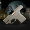 2026 New Clip Gun Type Butane Gas Lighter Three Capacity Cigarette Holder Windproof Jet Blue Flame Lighters Men's Gifts (NO GAS)