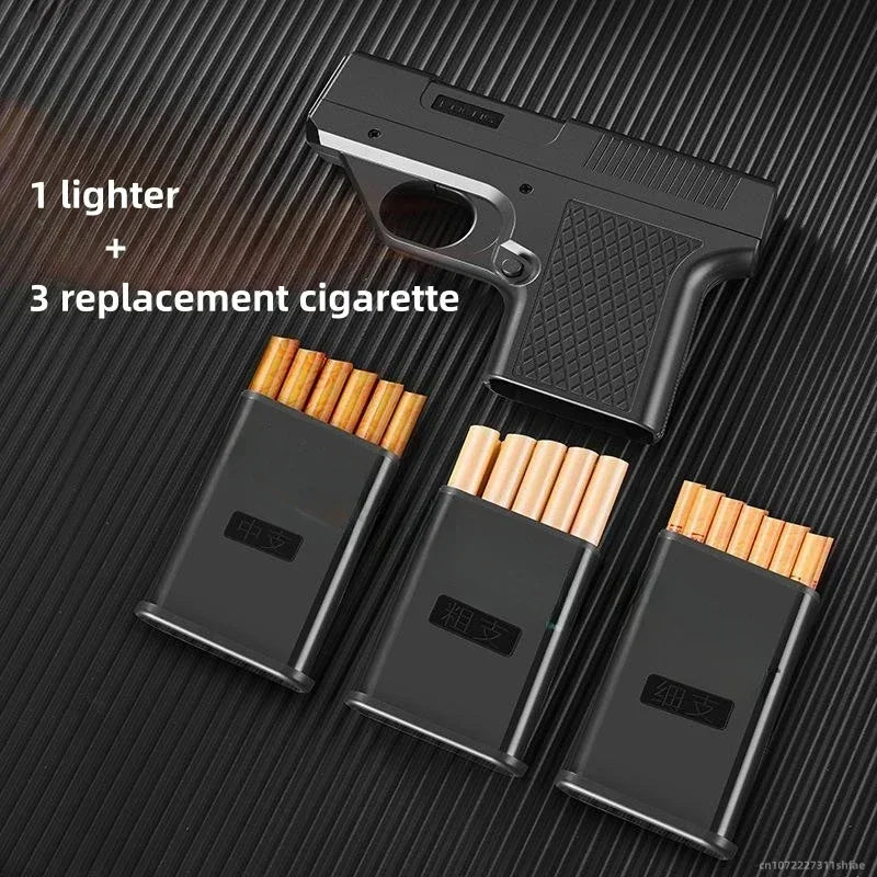 Windproof Jet Flame Clip Lighter