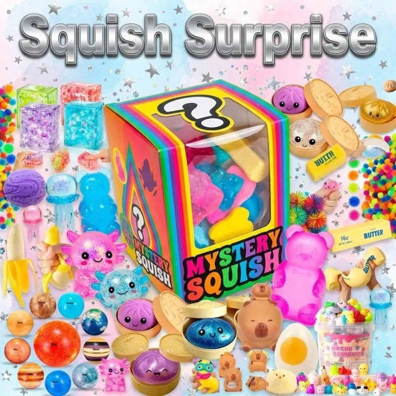 Stress Relief Squishy Mystery Box Single Fun Simple Design Soft Squeeze Lovely Surprise Daily Play Toy