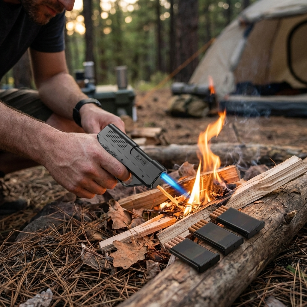 2026 New Clip Gun Type Butane Gas Lighter in use